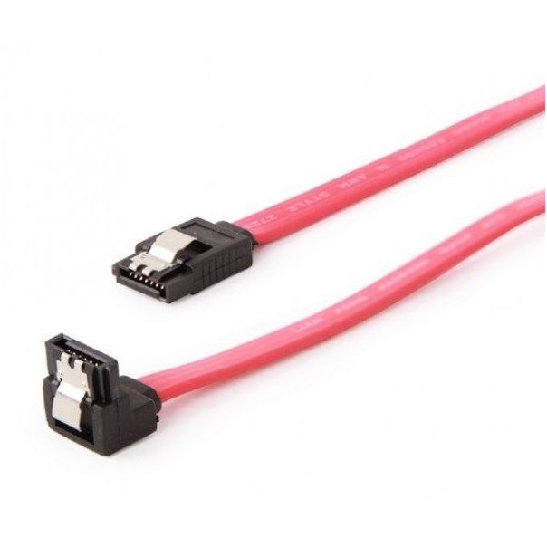 CC-SATAM-DATA90-0.3 Gembird Metal clips, Serial ATA data kabl flat 0,3m 90 degree bent connector - EP3224521