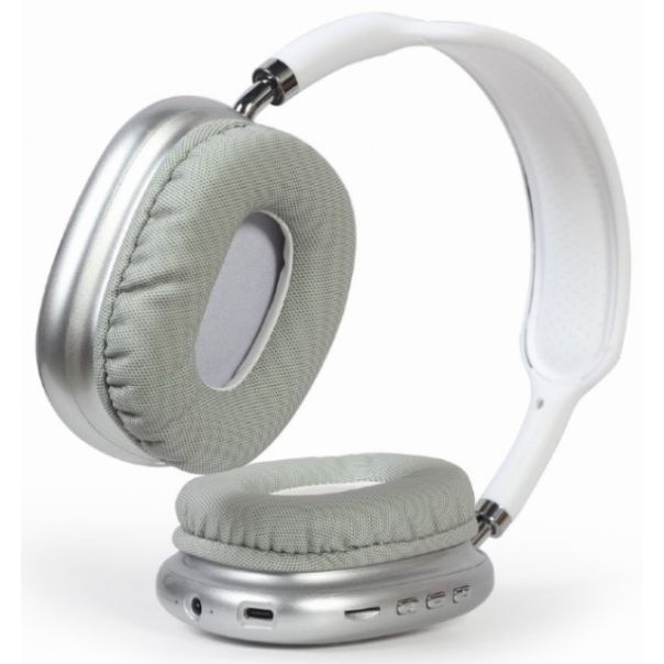 BHP-LED-02-W Gembird Bluetooth stereo Slualice sa mikrofonom Bt V5.0 400mAh/32Ohm, 2h Li-ion Bele - EP3224527
