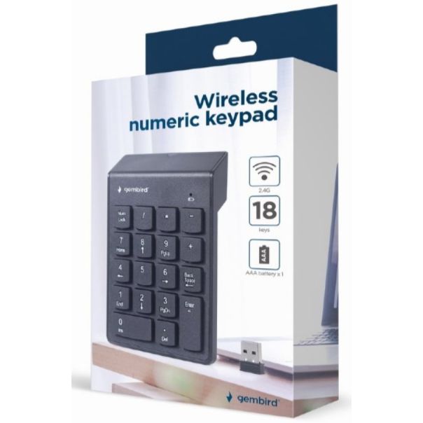 KPD-W-02 Gembird bezicna numericka tastatura - EP3224128