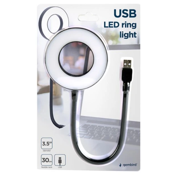 NL-LEDRING-01 * Gembird 5V USB LED ring lampa 3W - EP3227215