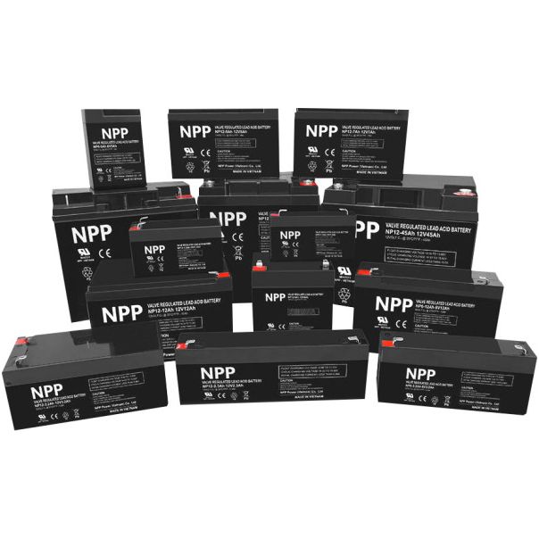 NPP NP12V-7.5Ah, AGM BATTERY,  C20=7.5AH, T1, 151x65x94x100, 2,07KG, BLACK - EP3237001