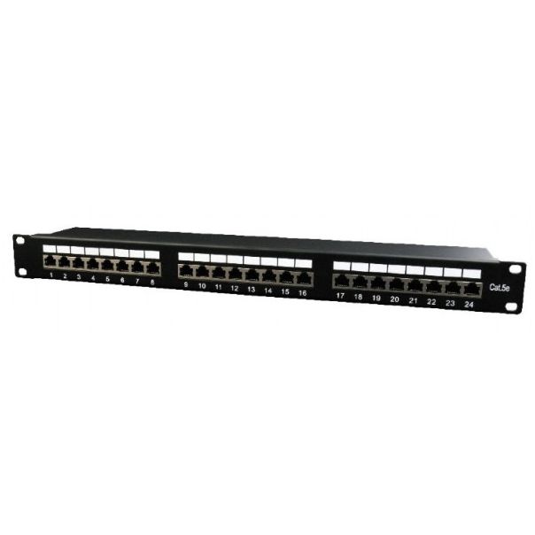 NPP-C524-002 Gembird Cat.5E 24 port shielded patch panel, 19 1U - EP3224443