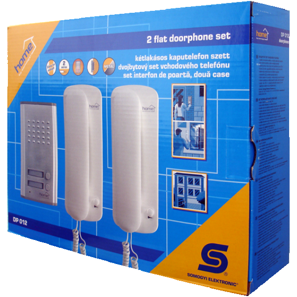 Zicni interfon DP012, dve unutrasnje slusalice, Max 450m - EP3227432