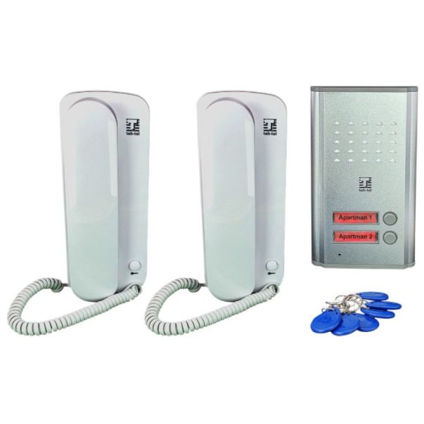 Teh Tel Zicni interfon sa RFID citacem SUPER STRONG 2, dve unutrasnje slusalice - EP3246339