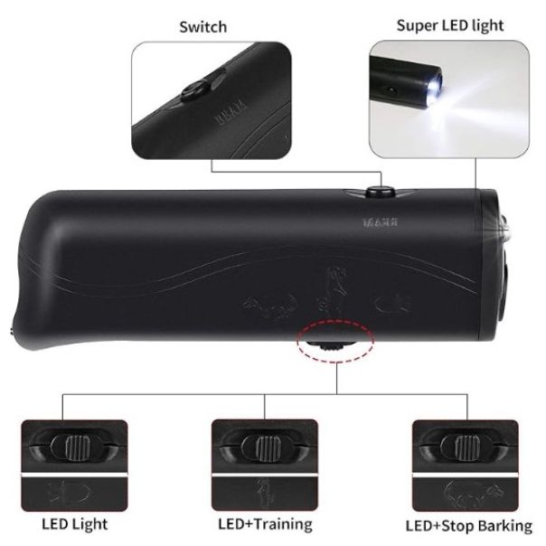 SMART-DOG-FLASHLIGHT-AGG-01 Gembird Snažan ultrazvucni RASTERIVAC PASA, Dreser za pse - EP3225103