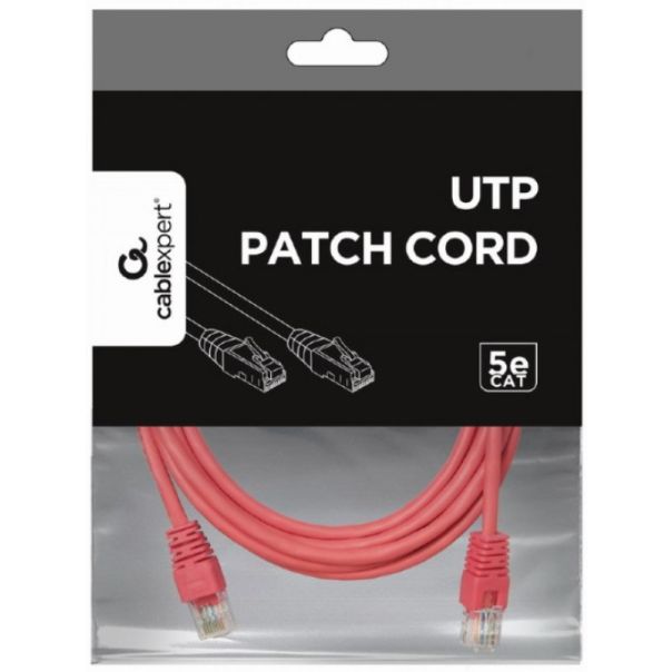 PP12-3M/RO Gembird Mrezni kabl, CAT5e UTP Patch cord 3m pink - EP3226033