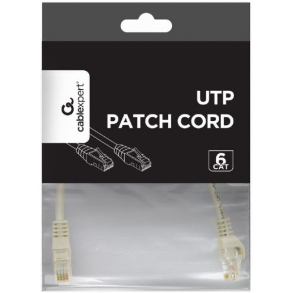 GEMBIRD Patch Cable, U/UTP Cat.6, Grey, 0.25 m - EP3226036