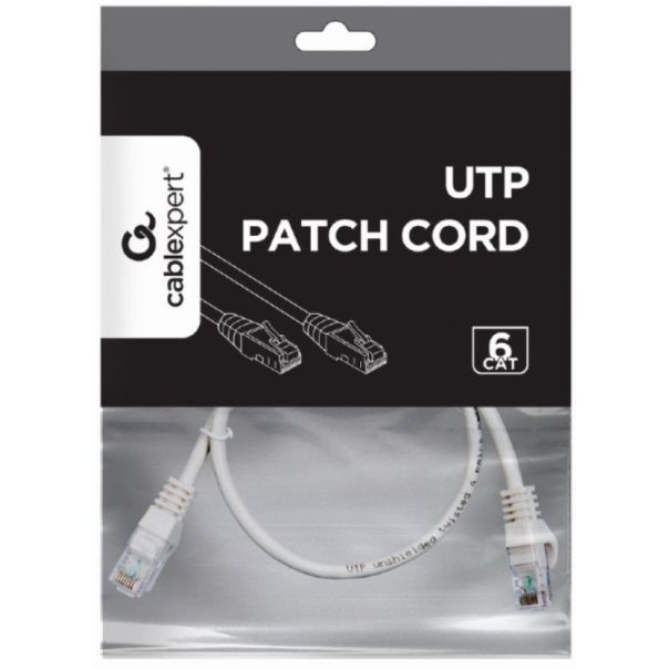 PP6U-0.5M Gembird Mrezni kabl, CAT6 UTP Patch cord 0.5m grey - EP3226042