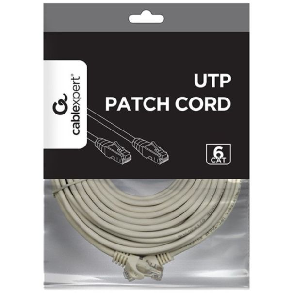 PP6U-10M Gembird Mrezni kabl, CAT6 UTP Patch cord 10m grey - EP3226051