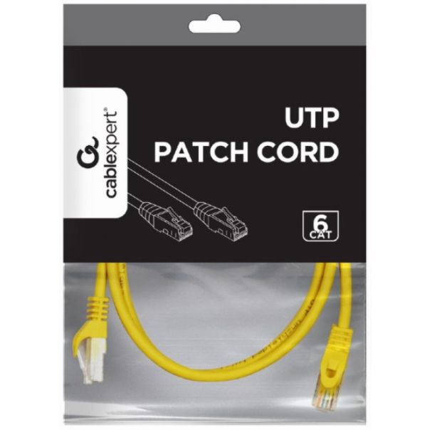 PP6U-1M/Y Gembird Mrezni kabl, CAT6 UTP Patch cord 1m yellow - EP3242326