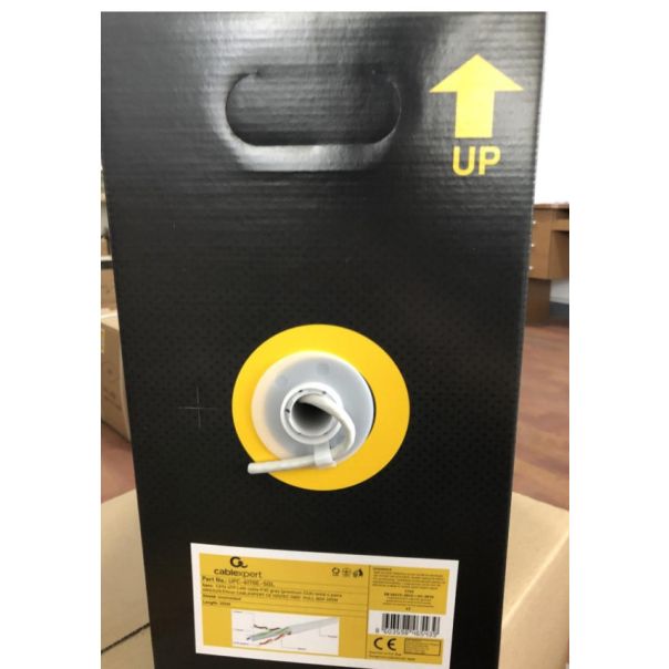 UPC-6170E-SOL Gembird, UTP cat.6 Indoor solid 23AWG, 0.57mm PREMIUM CCA kotur pun presek 305m - EP3226234