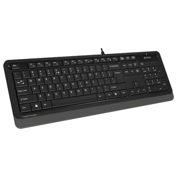 A4-FK10 US GREY A4Tech Fstyler Multimedia comfort tastatura, FN funkcije, vodootp. US-LAYOUT, USB - EP3243820