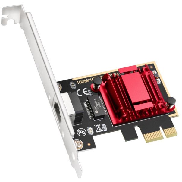 Cudy PE25 RJ45 2.5Gbps PCI Express Network Adapter, RTL8125 - EP3269316