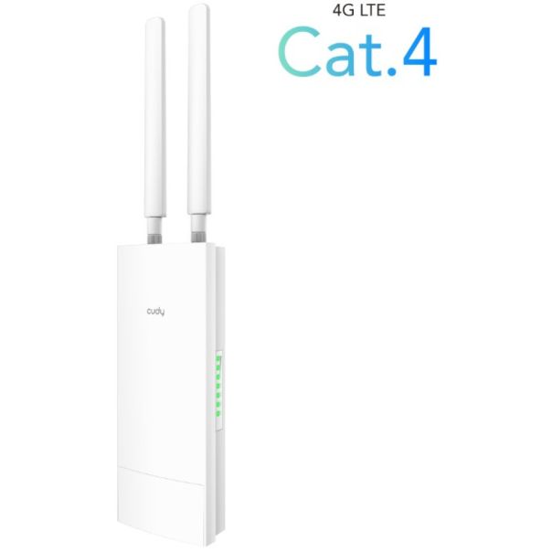 Cudy LT500 Outdoor 4G LTE Cat 4 AC1200 Wi-Fi Route, Nano SIM Slot, 10/100 Mbps WAN/LAN - EP3223508