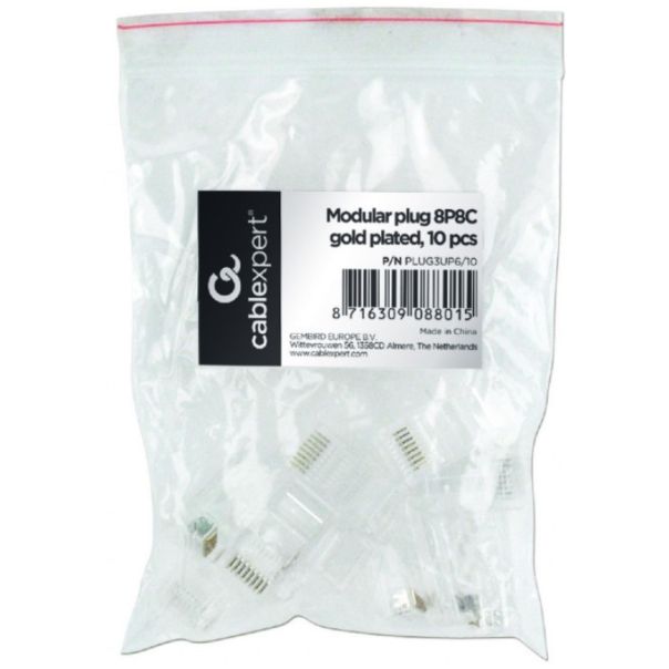 PLUG3UP6/10 Gembird RJ45 Cat5 UTP 10kom u pakovanju / CENA PO PAKOVANJU - EP3274040