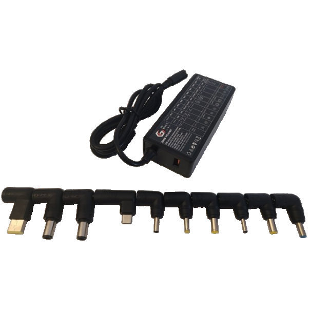 NPA-AC7D **Gembird univerzalni laptop punjac AC 65W sa Tip-C + QC3.0 mob. brzi punjac 3A, auto(1393) - EP3227035