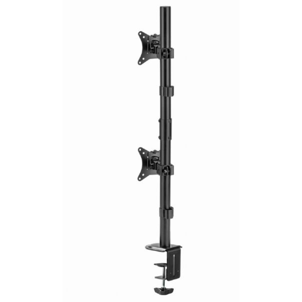 MA-D2-02 Gembird Podesivi vertikalni stoni drzac za dva monitora, tilt, 17-32 max.2x9kg - EP3273663