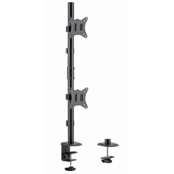 MA-D2-02 Gembird Podesivi vertikalni stoni drzac za dva monitora, tilt, 17-32 max.2x9kg - EP3273663