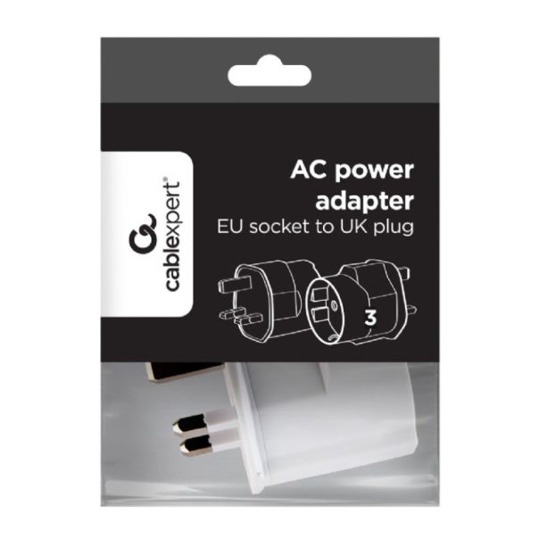 Travel adapter A-AC-EUFUKM-01 Gembird  EU na UK, 13A - EP3224018