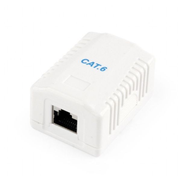 NCAC-1F6-01 Gembird CAT6 FTP kutija za povrsinsku montazu sa jednim portom RJ-45 8P8C - EP3274395