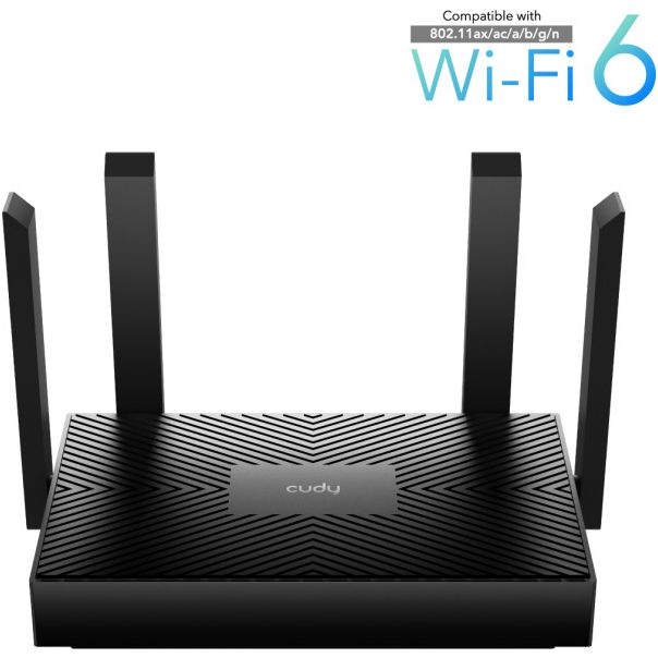 Cudy WR1500 AX1500 Dual Band 2.4+5Ghz Wi-Fi Ruter 1W/4LAN Gbit,4x5dBi AP/REP/MU-MIMO - EP3224418