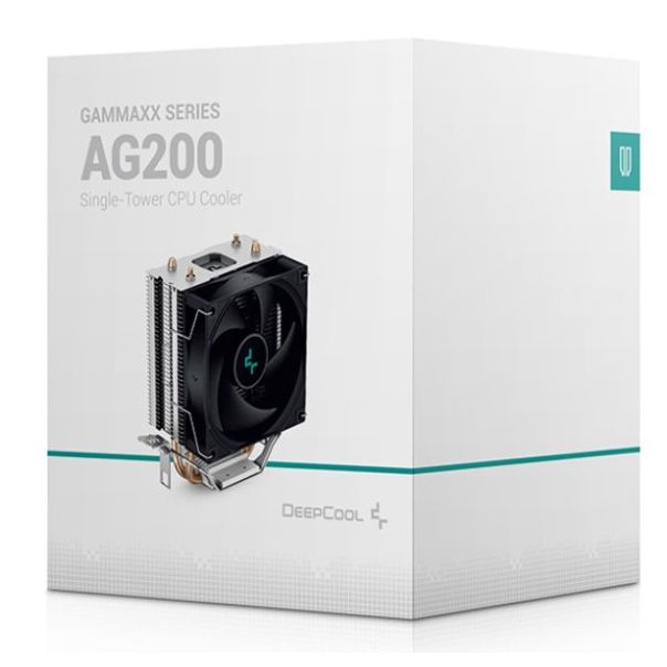 DeepCool AG200 UNI CPU kuler 100W 92mm 500-3050rpm 37CFM LGA1700/1200/1151/1150/1155/AM5/AM4 - EP3224538