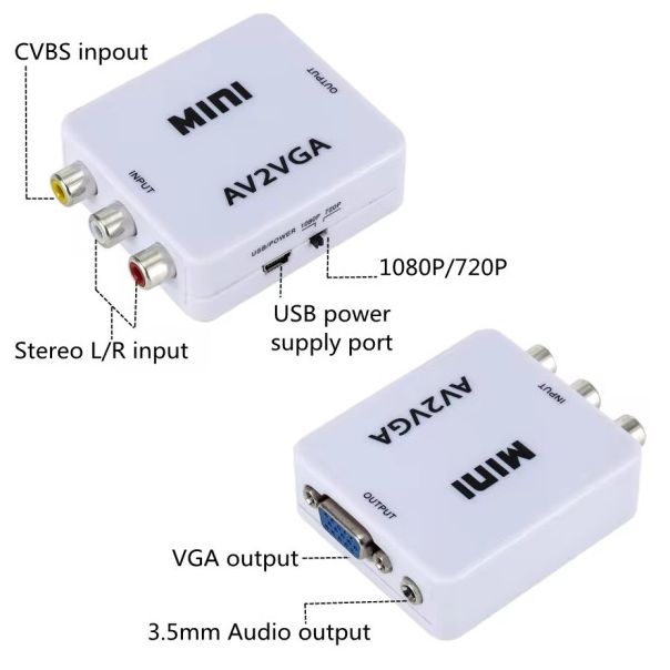 A-AV-VGA-Mini ** Gembird input AV to VGA (906) (560) - EP3223548