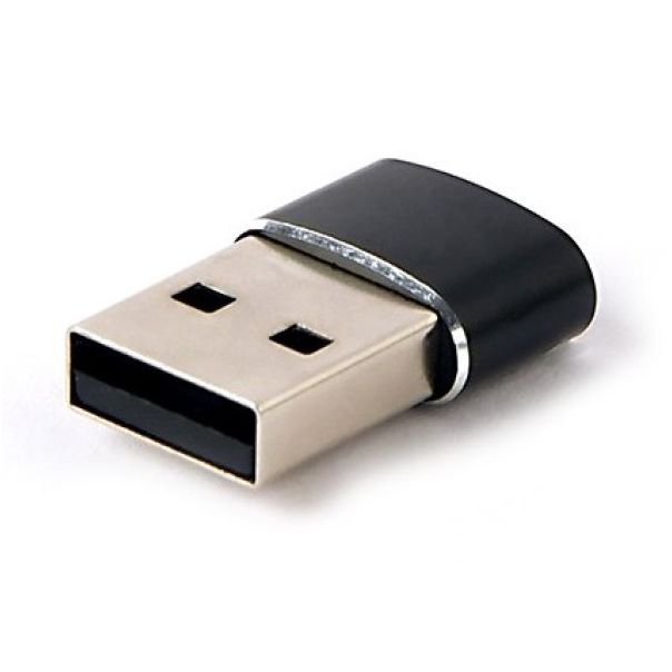 A-USB2-AMCF-02 Gembird USB AM to Type-C female adapter, black (ALT.CCP-USB3-AMCM-0M) FO - EP3273714
