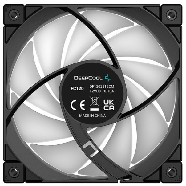 DeepCool FC120(3in1) *ARGB 120x120x25mm Hydro Bearing ventilator, 500-1800rpm, 28dBa, 62CFM, 4p(3242 - EP3223497