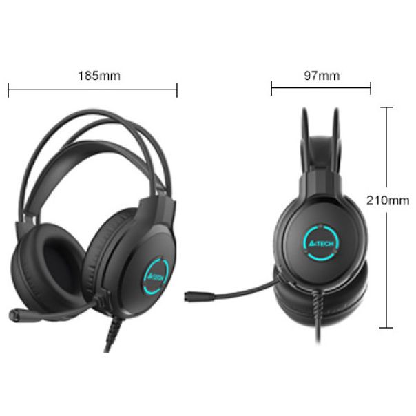 A4-FH300U A4Tech Fstyler gejmerske slusalice sa mikrofonom, 50mm/16ohm, USB - EP3243844