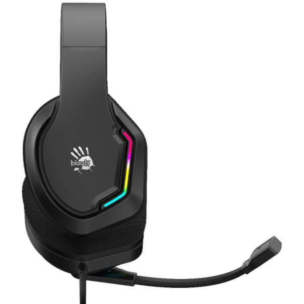 A4-G260 A4Tech Bloody gejmerske slusalice sa mikrofonom, 7.1 SURROUND, 50mm/16ohm, RGB, USB BLACK - EP3243850