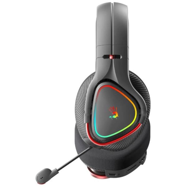 A4-MR720 A4Tech Bloody gejmerske slusalice sa mikrofonom, BT+2,4Ghz+kabl, 50mm/16ohm, RGB - EP3244386