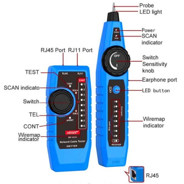 Noyafa LAN TESTER NF-810 I TRAGAC - EP3230641