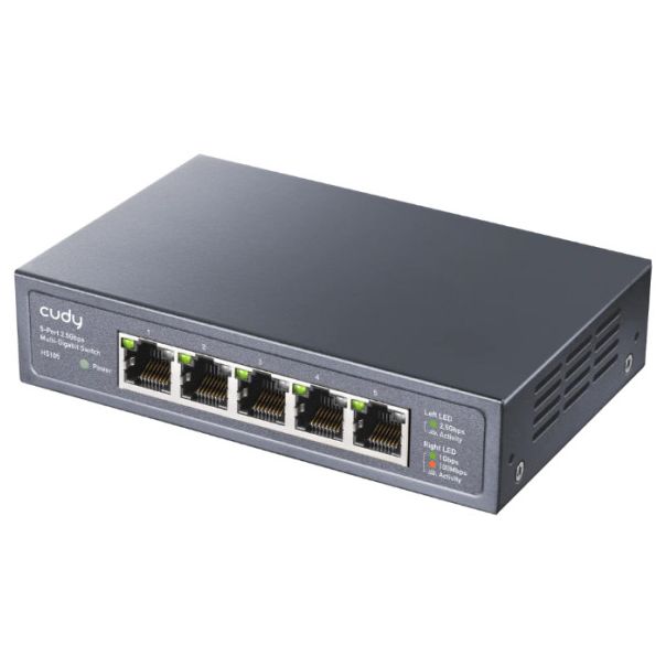 Cudy HS105 5-Port 2.5G Unmanaged Metal Switch za NAS zahteve koji zahtevaju intenzivnu propusnost - EP3224814
