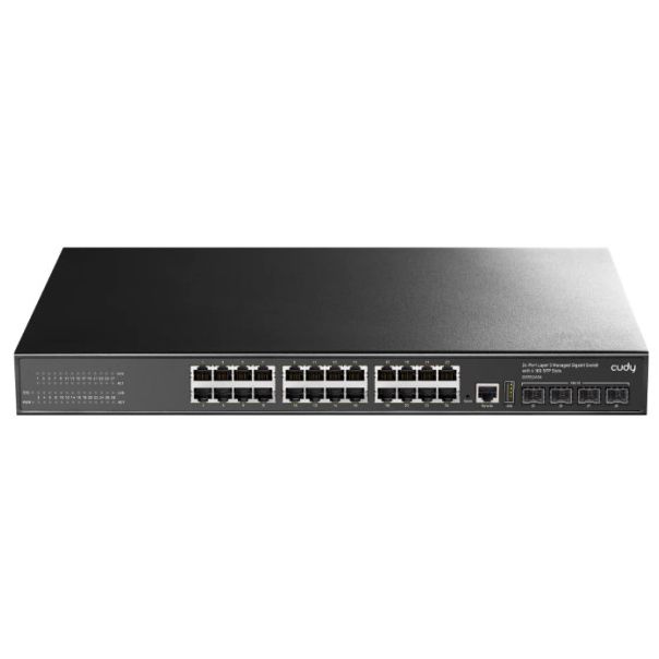 Cudy * GS5024S4 24-Port Layer 3 Managed Gigabit Switch with 4 10G SFP Slots - EP3227566