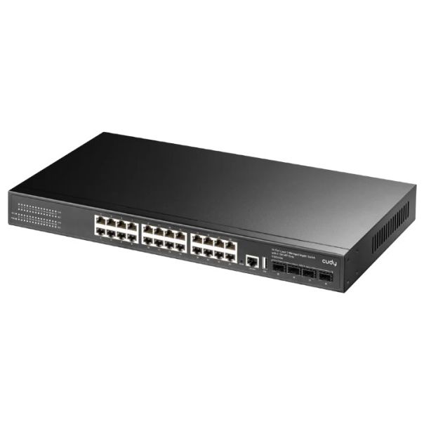 Cudy * GS5024S4 24-Port Layer 3 Managed Gigabit Switch with 4 10G SFP Slots - EP3227566
