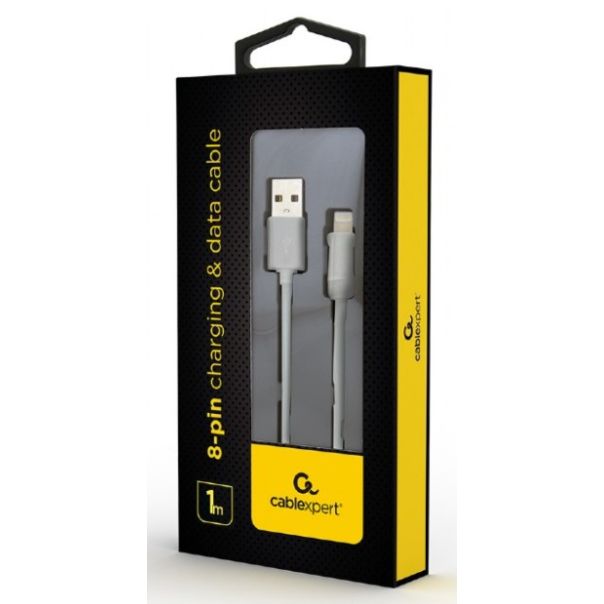 CC-USB2-AMLM-W-1M Gembird USB 2.0 A-plug to 8-pin usb Apple iphone cable 1M White - EP3227569