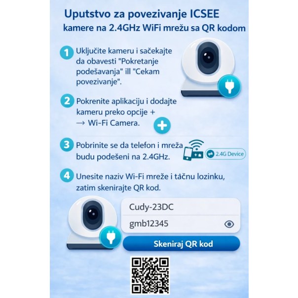CAM-IP3MP-Q7 GMB kamera 3 mpix microSD iCSee xmeye pro app Two-way voice PTZ 3,6mm - EP3224949