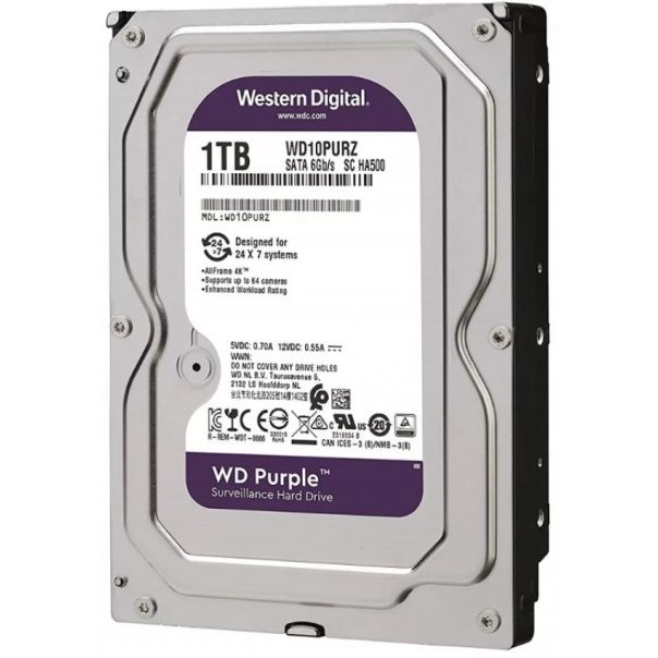 HDD 3.5 * 1TB WD10PURZ WD Purple 24/7 5400RPM 64MB SATA3 - EP3224997