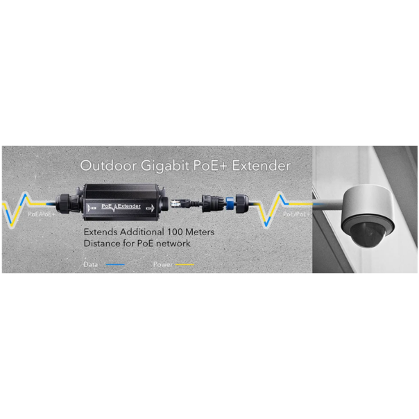 CUDY POE15 Gigabit PoE+ Outdoor Waterproof Extender - EP3227740