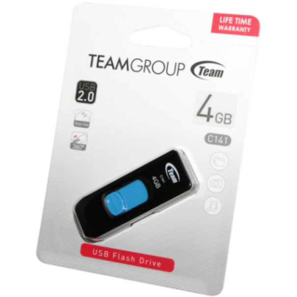 TeamGroup 4GB C141 USB Flash memorija 2.0 BLUE TC1414GL01 - EP3225316