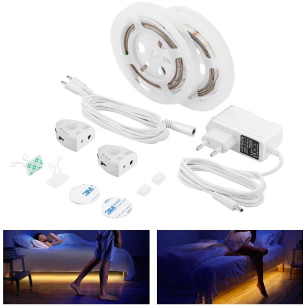 LED traka LKR-2X30/WW za krevet sa senzorom 2x1.2m/30LED, 8W, IP20 - EP3224104