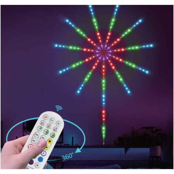 RGB LED vatromet, 10x0.5m+1x1.5m, 156 LED, DC LVT-50/156 - EP3224113
