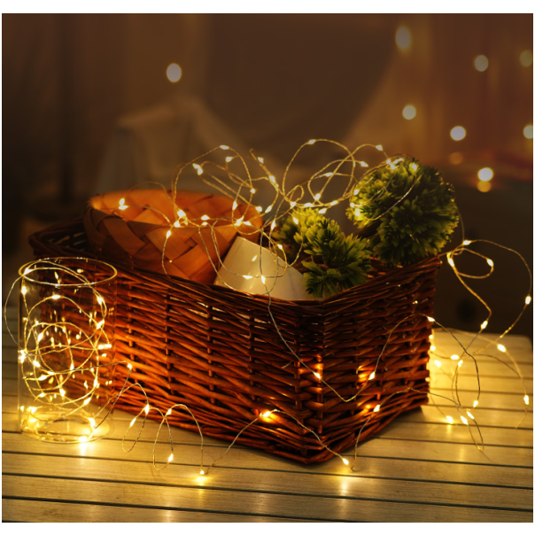 Modee Lighting * ML-C1011 Lampice za jelku sa 100 toplo belih LED dioda,5m toplo bele, 3xAA - EP3224119