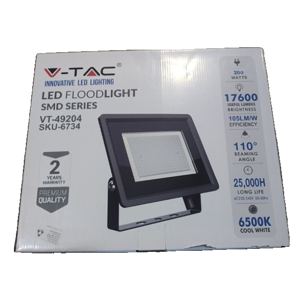 LED REFLEKTOR 200W SMD 6500K 17600Lm, 400x33x333mm, 3KG, VT6734 - EP3237182