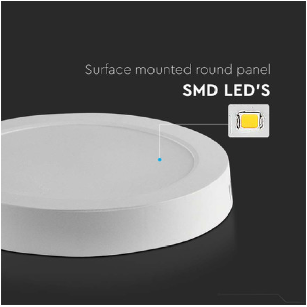 V-TAC LED PANEL NADGRADNI OKRUGLI, 18W, 4000K, SKU-7877 - EP3224350