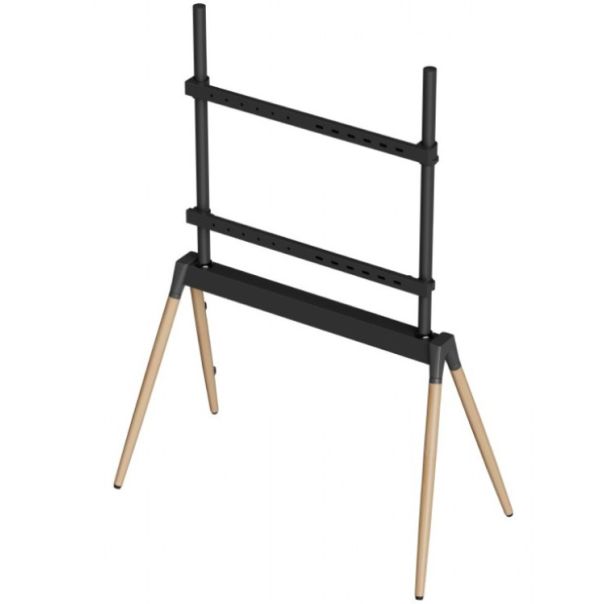 TVS-86F-01-BK Gembird Podno postolje za TV, 55-86inc, crno/drvo - EP3274173