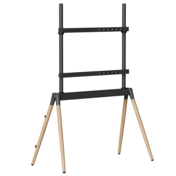 TVS-86F-01-BK Gembird Podno postolje za TV, 55-86inc, crno/drvo - EP3274173
