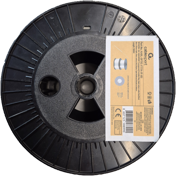 KABL-OPTIC-FTTH-1F-B3 Gembird Opticki kabl 1-vlakno SM G657B3, GJI, transparentni, INDOOR, 1000m - EP3228043