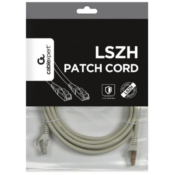 PP6A-LSZHCU-3M Gembird Mrezni kabl, SFTP CAT.6A BAKARNI LSZH Patch cord 3m Grey - EP3227896